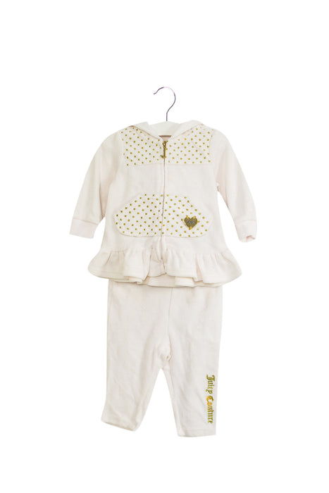 White Juicy Couture Sweatshirt and Sweatpants Set 3-6M at Retykle
