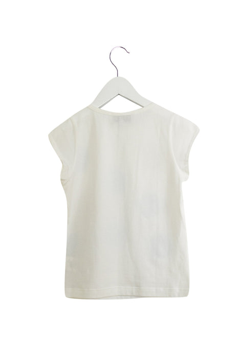 A White Short Sleeve T Shirts from Simonetta in size 6T for girl. (Back View)