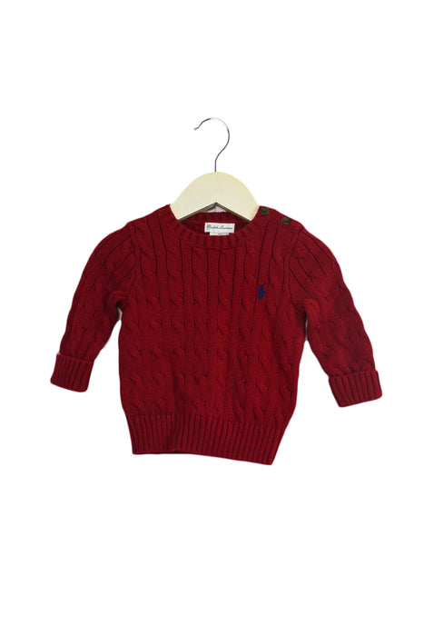 Red Ralph Lauren Knit Sweater 9M at Retykle