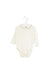 A White Long Sleeve Bodysuits from Ralph Lauren in size 6-12M for boy. (Front View)
