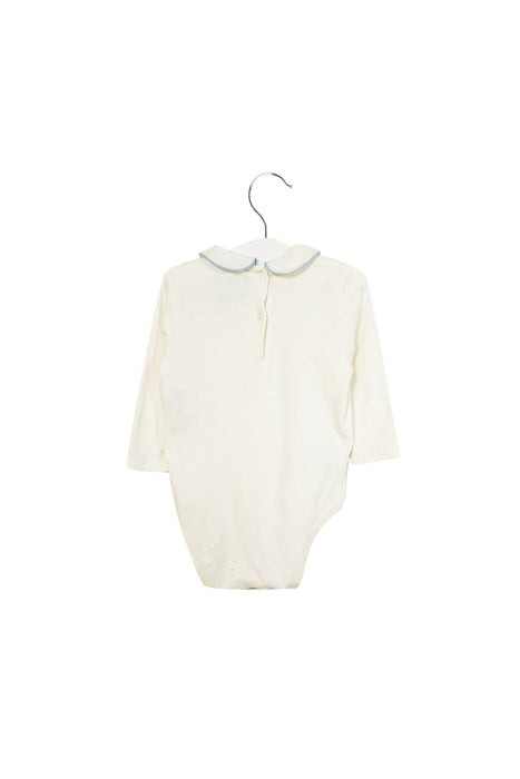 A White Long Sleeve Bodysuits from Ralph Lauren in size 6-12M for boy. (Back View)