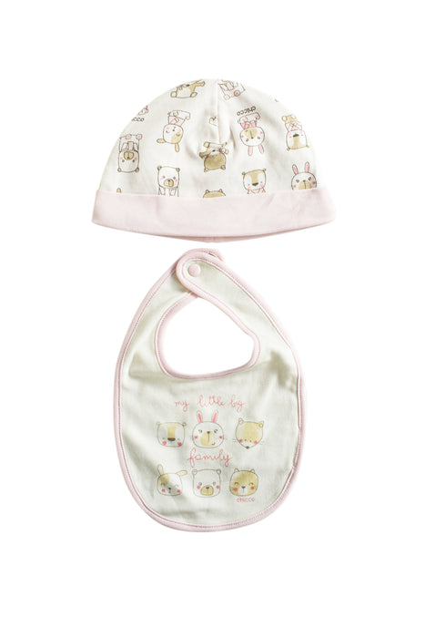 Pink Chicco Onesie, Bib, and Hat Gift Set 15M at Retykle