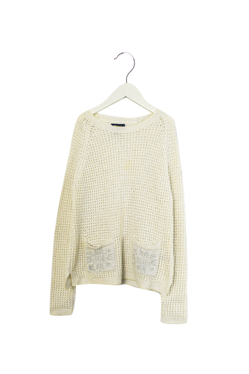 Ivory Polo Ralph Lauren Knit Sweater 8Y - 10Y at Retykle