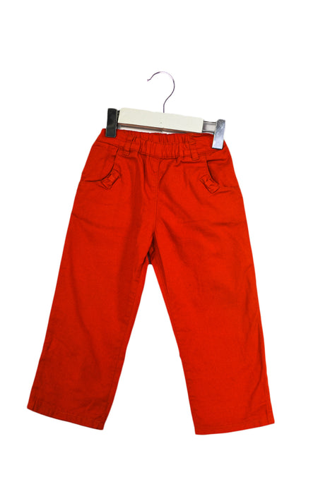 Red Petit Bateau Casual Pants 2T at Retykle