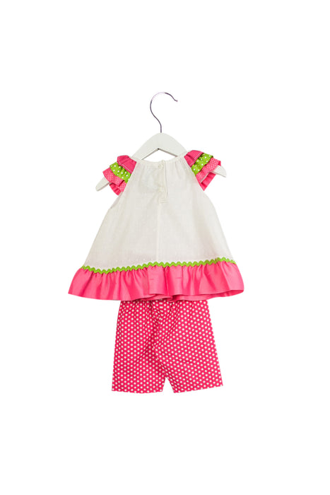 Pink Rare Editions Short Sleeve Top and Shorts Set 3-6M at Retykle