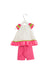 Pink Rare Editions Short Sleeve Top and Shorts Set 3-6M at Retykle