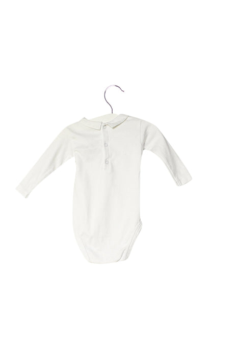 A White Long Sleeve Bodysuits from Jacadi in size 3-6M for boy. (Back View)