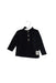 A Navy Buttoned Sweatshirts from IKKS in size 6-12M for boy. (Front View)