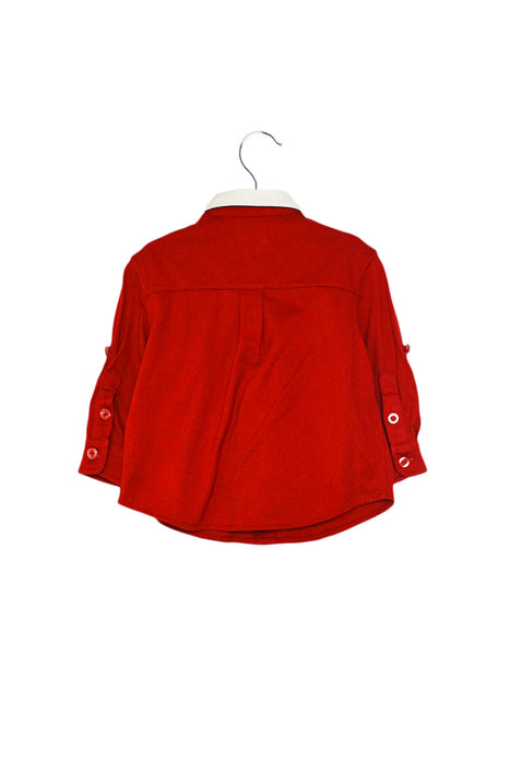 Red Nicholas & Bears Long Sleeve Polo 12M at Retykle