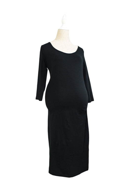 Black Mamalicious Maternity Long Sleeve Dress S at Retykle