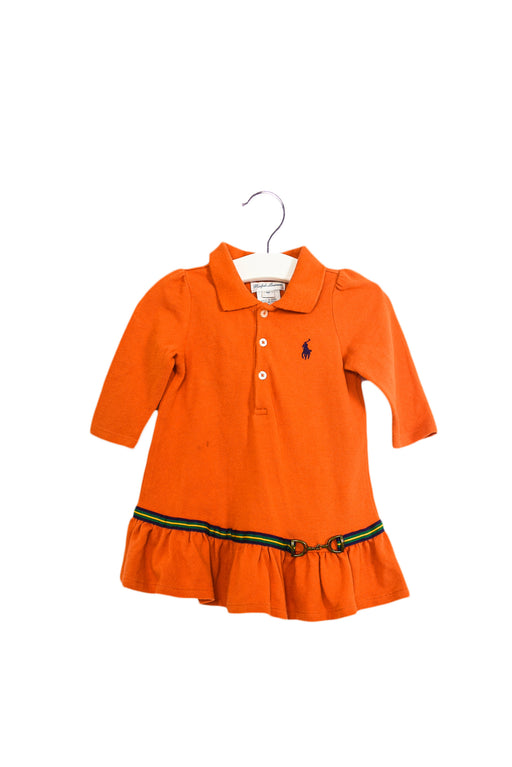 Orange Ralph Lauren Dress and Bloomer Set 6M at Retykle