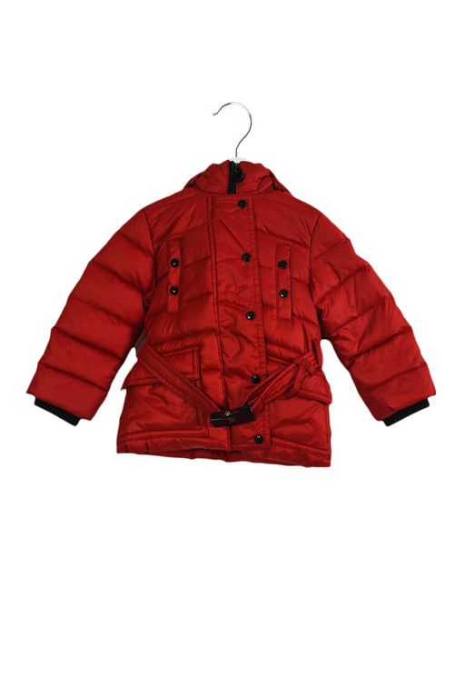 Red Moncler Puffer Coat 2T at Retykle