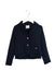 A Navy Lightweight Jackets from Mayoral in size 4T for girl. (Front View)