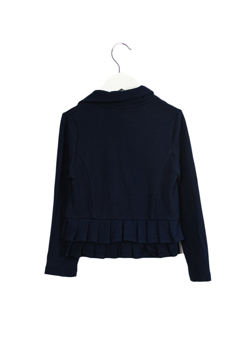 A Navy Lightweight Jackets from Mayoral in size 4T for girl. (Back View)