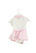 Pink Nicholas & Bears Short Sleeve Romper Dress 6M at Retykle