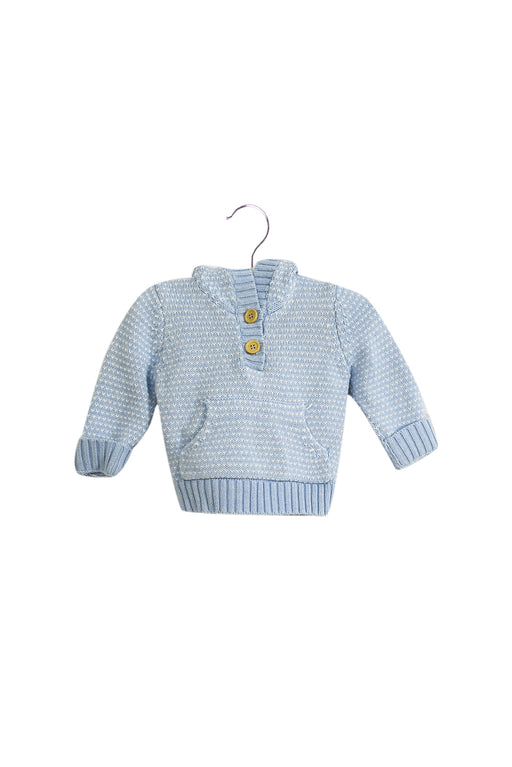Blue CIGOGNE Bébé Knit Sweater 6-12M at Retykle