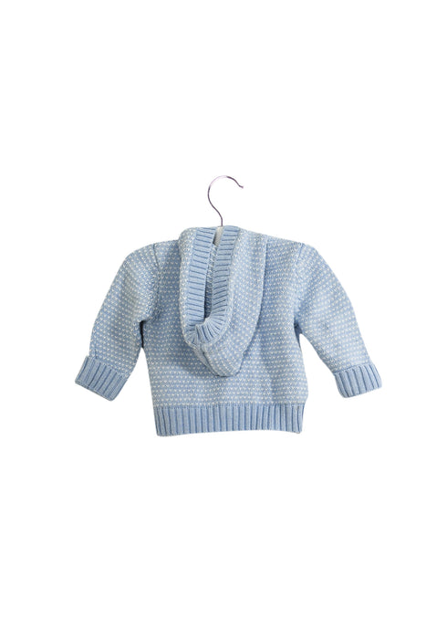 Blue CIGOGNE Bébé Knit Sweater 6-12M at Retykle