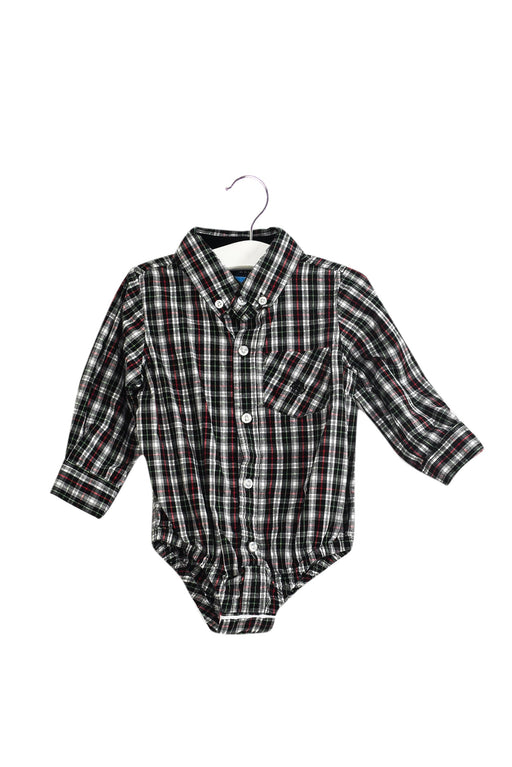 A Black Long Sleeve Bodysuits from Andy & Evan in size 12-18M for boy. (Front View)