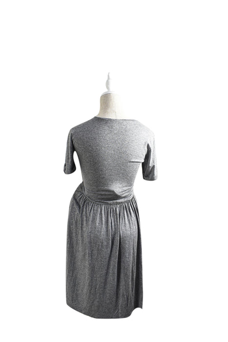 Grey Envie de Fraise Maternity Short Sleeve Dress S (US4-6) at Retykle