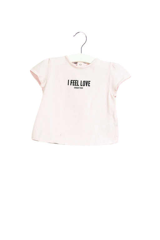 A Pink Short Sleeve T Shirts from Givenchy in size 12-18M for girl. (Front View)