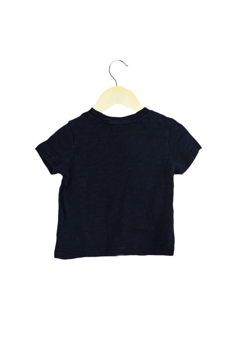 A Navy Short Sleeve T Shirts from Janie & Jack in size 12-18M for boy. (Back View)