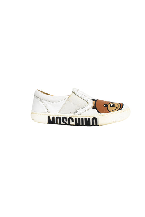 White Moschino Slip On Sneakers 5T (EU28) at Retykle