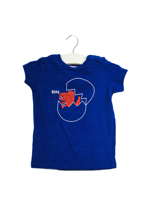 A Blue Short Sleeve T Shirts from Seed in size 0-3M for boy. (Front View)