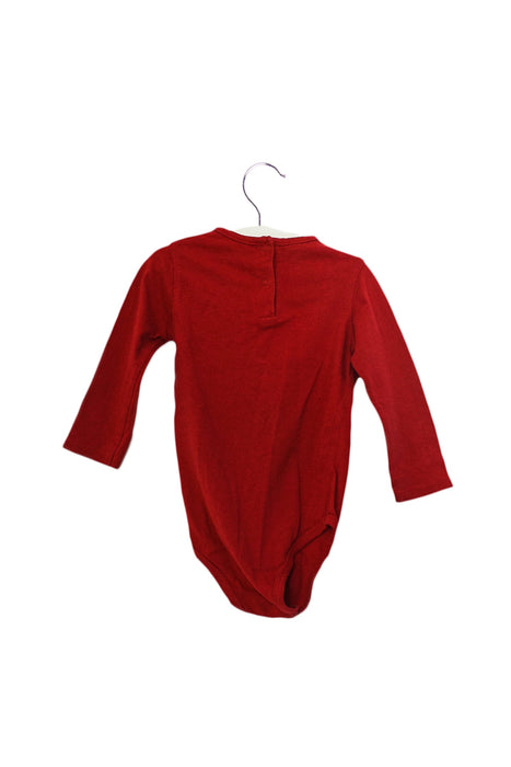 A Red Long Sleeve Bodysuits from La Compagnie des Petits in size 12-18M for girl. (Back View)