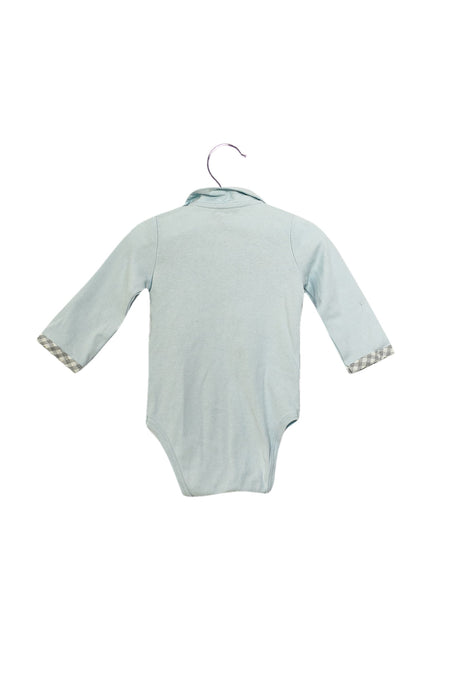 A Blue Long Sleeve Bodysuits from Sergent Major in size 0-3M for boy. (Back View)