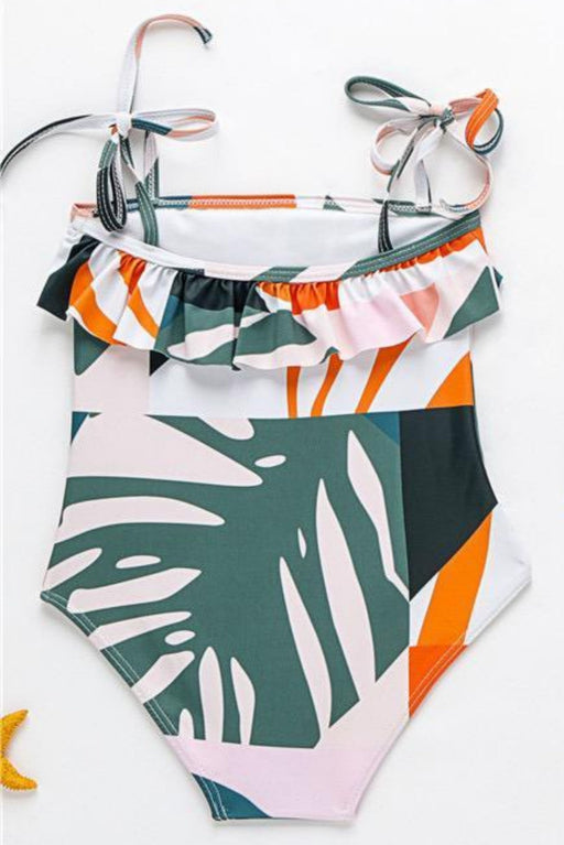 Multicolour Naomi Wear Palm Leaves Swimsuit 12M-3T (80-110 cm) at Retykle