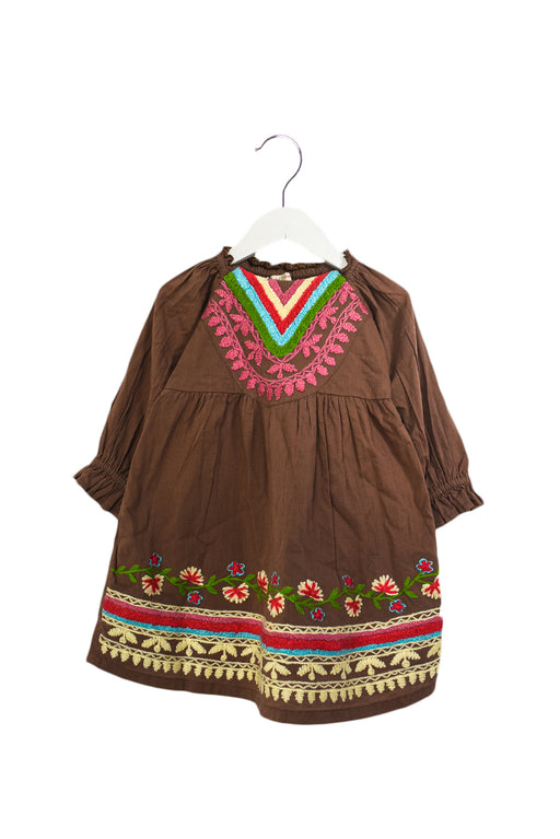 Brown Mimi & Maggie Long Sleeve Dress 3T at Retykle