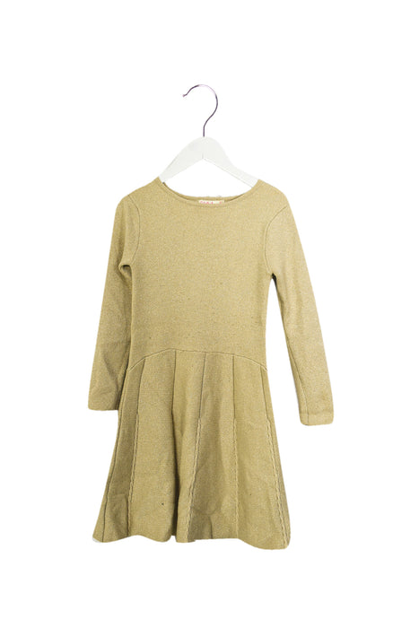 Gold Billieblush Long Sleeve Dress 4T (102cm) at Retykle