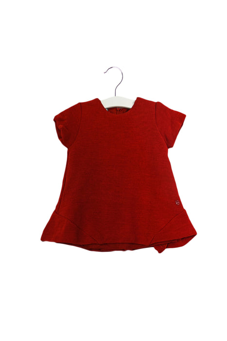 Red Dior Short Sleeve Dress 12M at Retykle