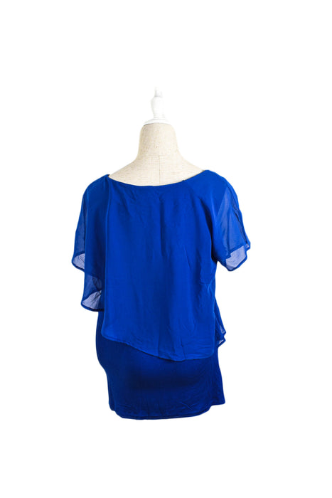 Blue Seraphine Maternity Short Sleeve Top S (US 6) at Retykle