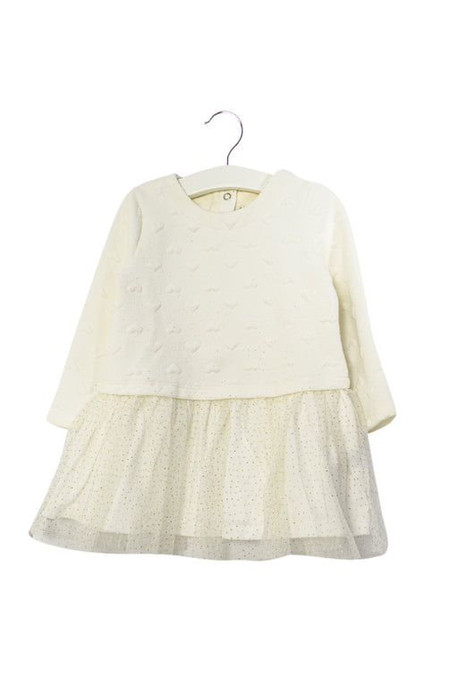 White Seed Long Sleeve Dress 12-18M at Retykle