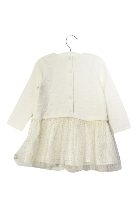 White Seed Long Sleeve Dress 12-18M at Retykle