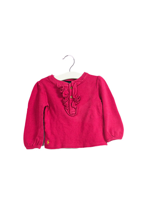 Pink Ralph Lauren Long Sleeve Top 12M at Retykle