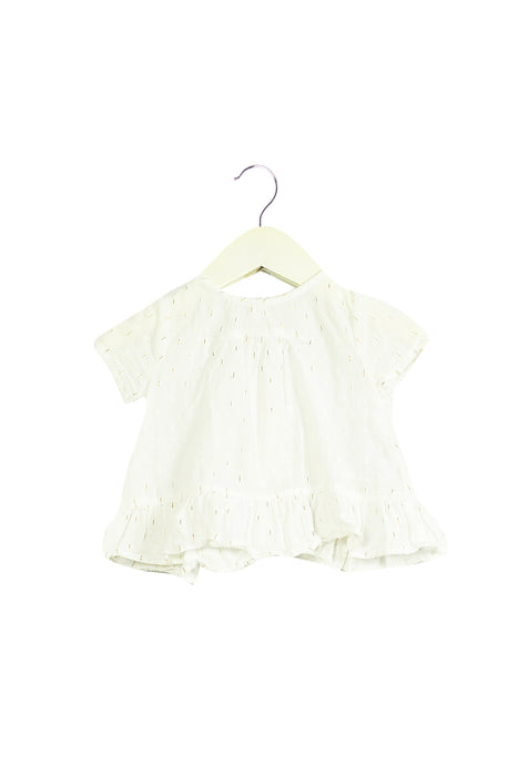 White Bout'Chou Short Sleeve Top 6M at Retykle