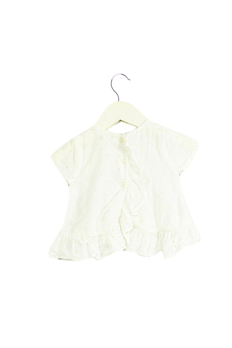 White Bout'Chou Short Sleeve Top 6M at Retykle