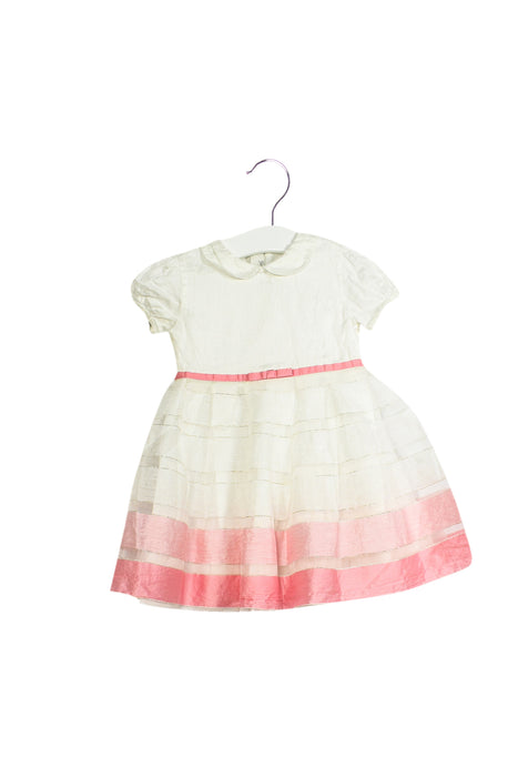 White Chicco Short Sleeve Dress 18M at Retykle