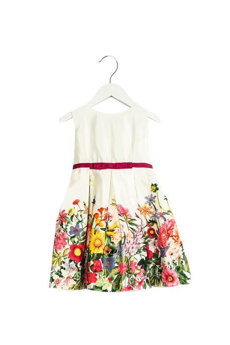 White Sarah Louise Sleeveless Dress 2T at Retykle