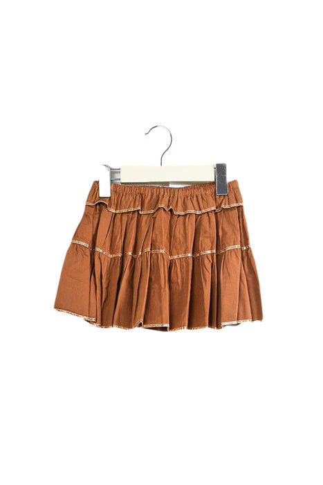 Brown Velveteen Short Skirt 2T at Retykle