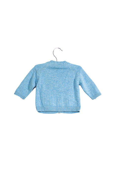 A Blue Cardigans from CIGOGNE Bébé in size 3-6M for neutral. (Back View)