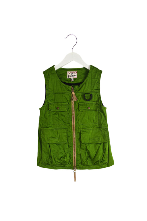 Green As Know As Ponpoko Vest 4T (110cm) at Retykle