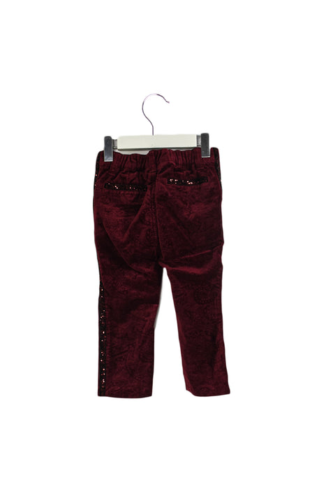 Burgundy Motion Picture Casual Pants 12-18M at Retykle