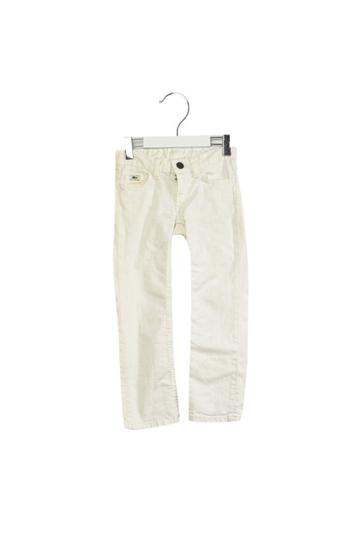 White Lacoste Jeans 4T at Retykle