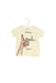 A Ivory Short Sleeve T Shirts from Burberry in size 3-6M for girl. (Front View)