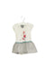 Grey and the little dog laughed Bodysuit Dress 0M - 6M at Retykle