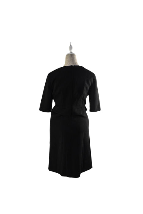 Black Seraphine Maternity Three Quarter Sleeve Dress S (US 4) at Retykle