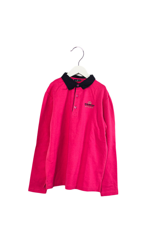 Pink Nicholas & Bears Long Sleeve Polo 12Y at Retykle
